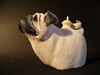 Silver Pug Oil Candle