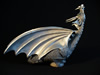 Pewter Finish Dragon Oil Candle