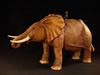 Elephant Sculpture Jar