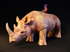 Sculptural Rhino Jar