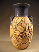 Large Chinese Magnolia Vase