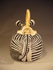 Zebra Teapot, rear view